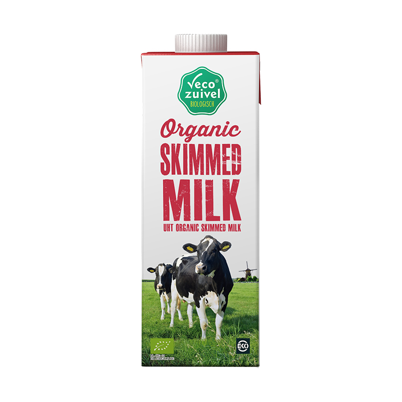 乐荷 荷兰进口脱脂有机纯牛奶 1L*6