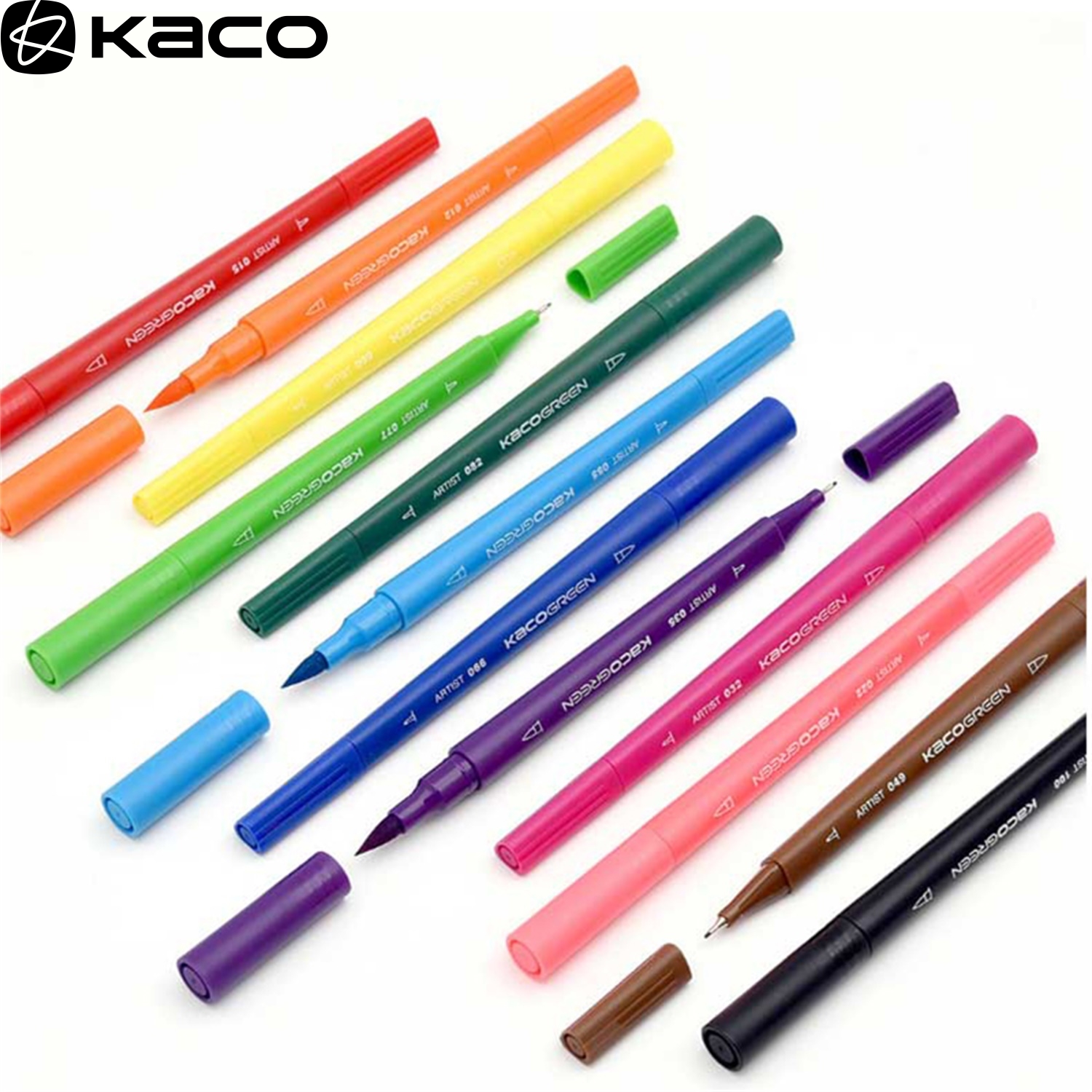 KACO 艺彩彩色铅笔/双头水彩笔套装（36色）