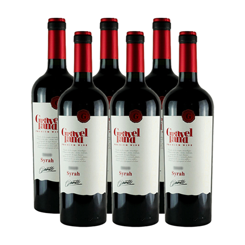 智利原瓶进口砾程西拉干红葡萄酒 750ml*6整箱